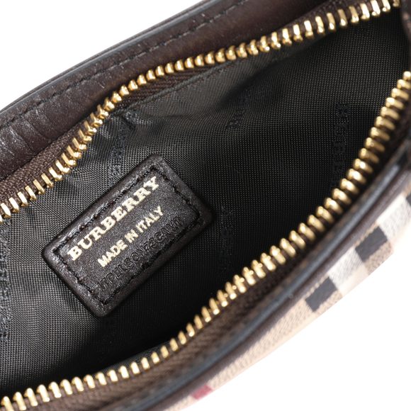 Burberry Haymarket Check Clara Chain Wristlet - Picture 8 of 8